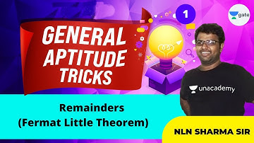 Remainders (Fermat Little Theorem) | L:1 | General Aptitude Tricks | NLN Sir