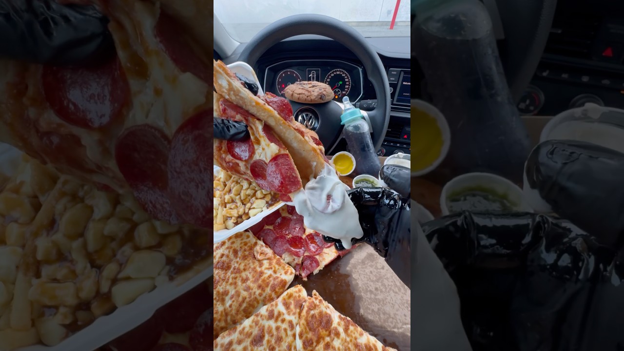 Trying costco menu for the first time 🍕🌭🍪