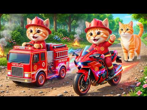 Mama Cat Trims Fur on the Farm and Makes Tiger Hat For Kittens At Home🐾🎩🐯