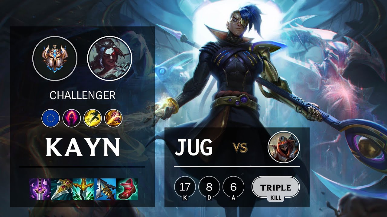 Kayn Jungle vs Zed - EUW Challenger Patch 11.19