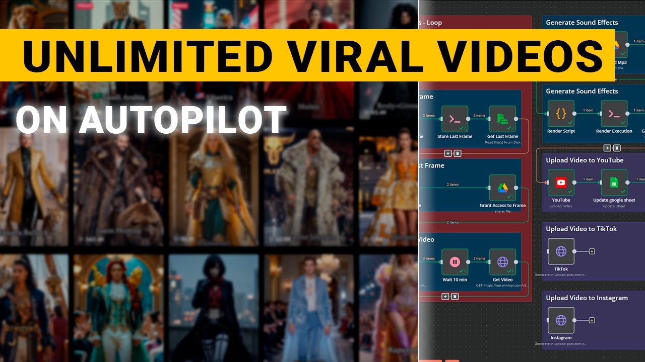 Generate Unlimited Viral Videos on Autopilot using Comfy UI and n8n