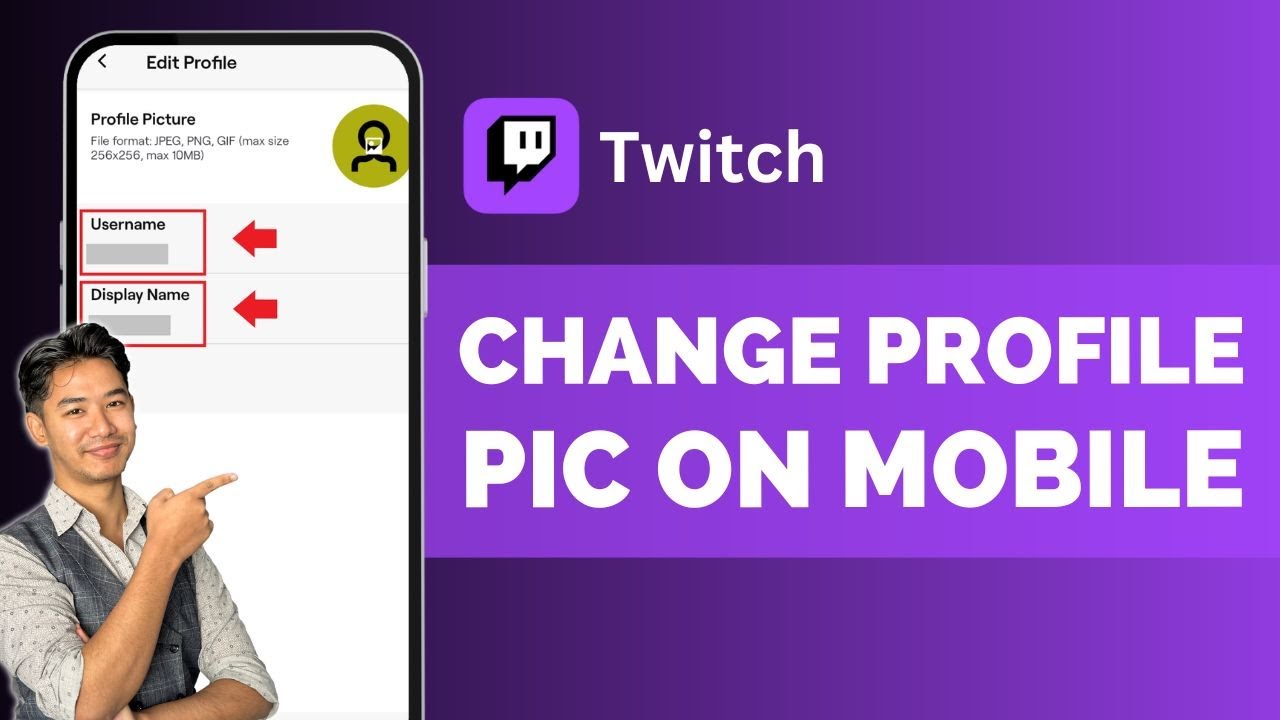 How To Change Twitch Profile Picture on Mobile !