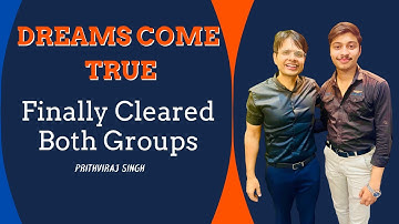 Success in 5th Attempt! Both Groups In One Sitting! Prithviraj Singh!! DJC! Indore! CS Executive!