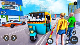 Modern Auto Rickshaw Driving Simulator 3D - Pick Up and Drop off the passengers - Android Gameplay screenshot 1