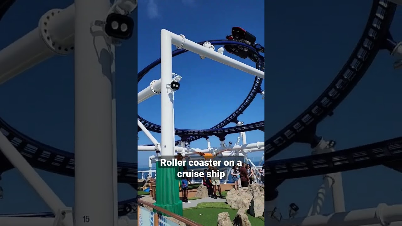Roller coaster on Carnival Cruise Line's newest ship, Carnival Celebration.