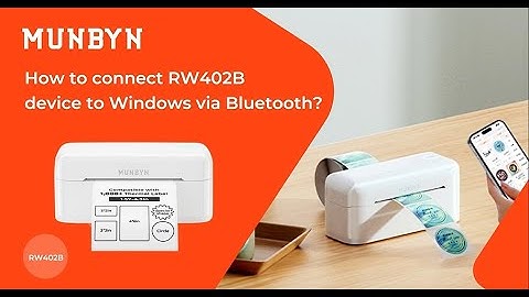 How to connect RW402B device to Windows via Bluetooth？