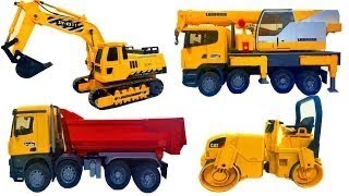 はたらくくるま ショベルカー ダンプトラック 工事車両 重機あつまれ！子供向け のりもの おもちゃMilky Kids Toy