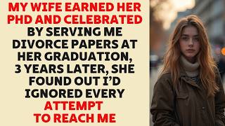 My Wife Got Her PhD and Handed Me Divorce Papers at Her Graduation — Years Later, She Regretted It