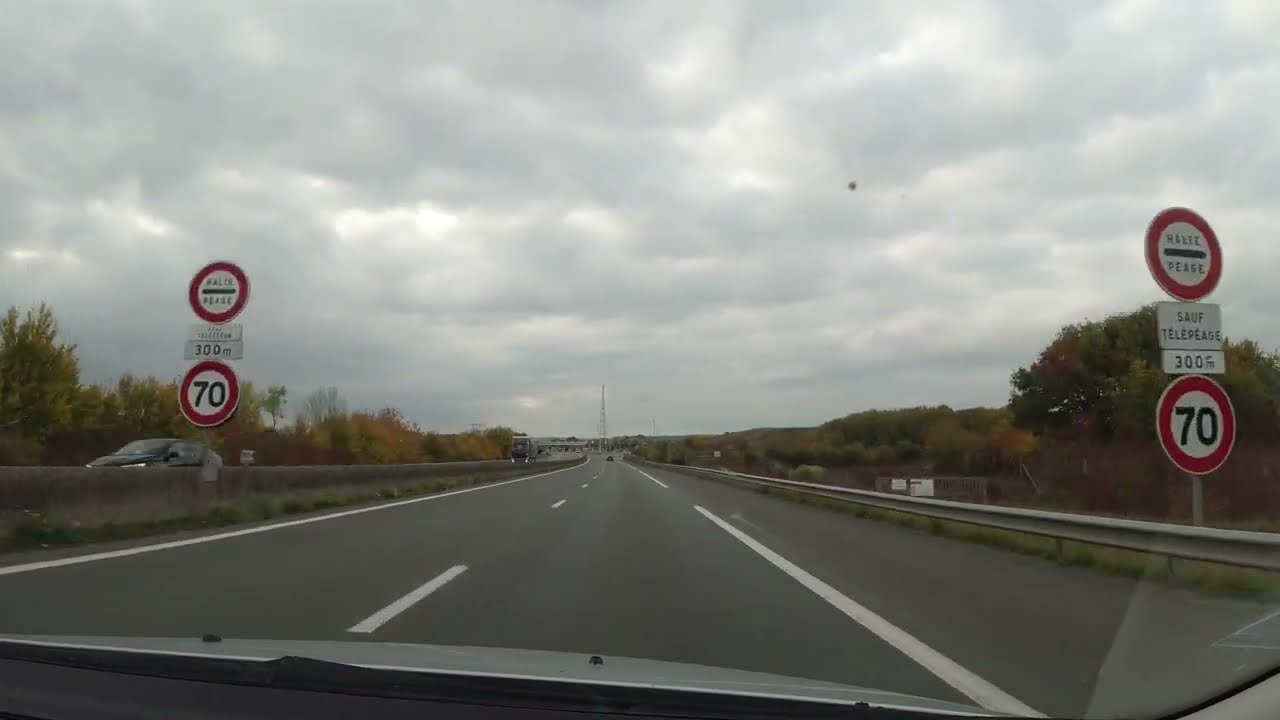 A16 Amiens - Montsoult (VBR-182 Driving in France)