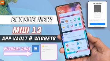 Official MIUI 13 Enable New App Vault And New Widget Without ROOT | MIUI 13 Widget