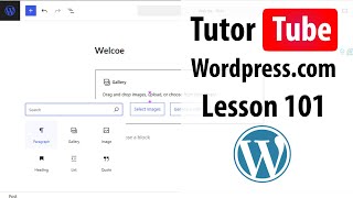 Wordpress.com - Lesson 101 - Author Biography Block
