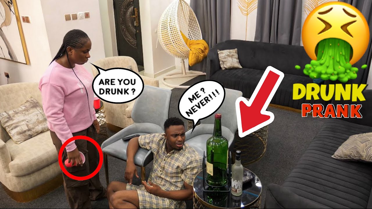 Пьяный розыгрыш над девушкой!! *Уморительно* 😂