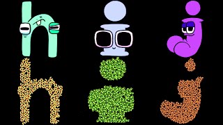 Alphabet Lore Lowercase Letters Filling with Random Letters (A-Z)