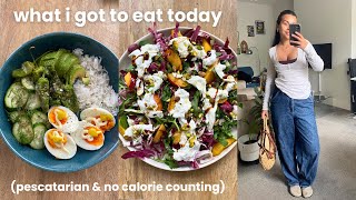 what I eat in a day WFH EDITION (pescatarian, no calorie counting)