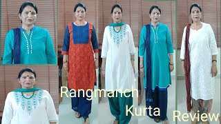 Rangmanch kurta review | Try on haul | SS Collection