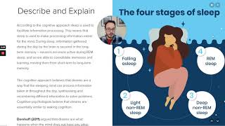 Cognitive Approach Describe & Explain