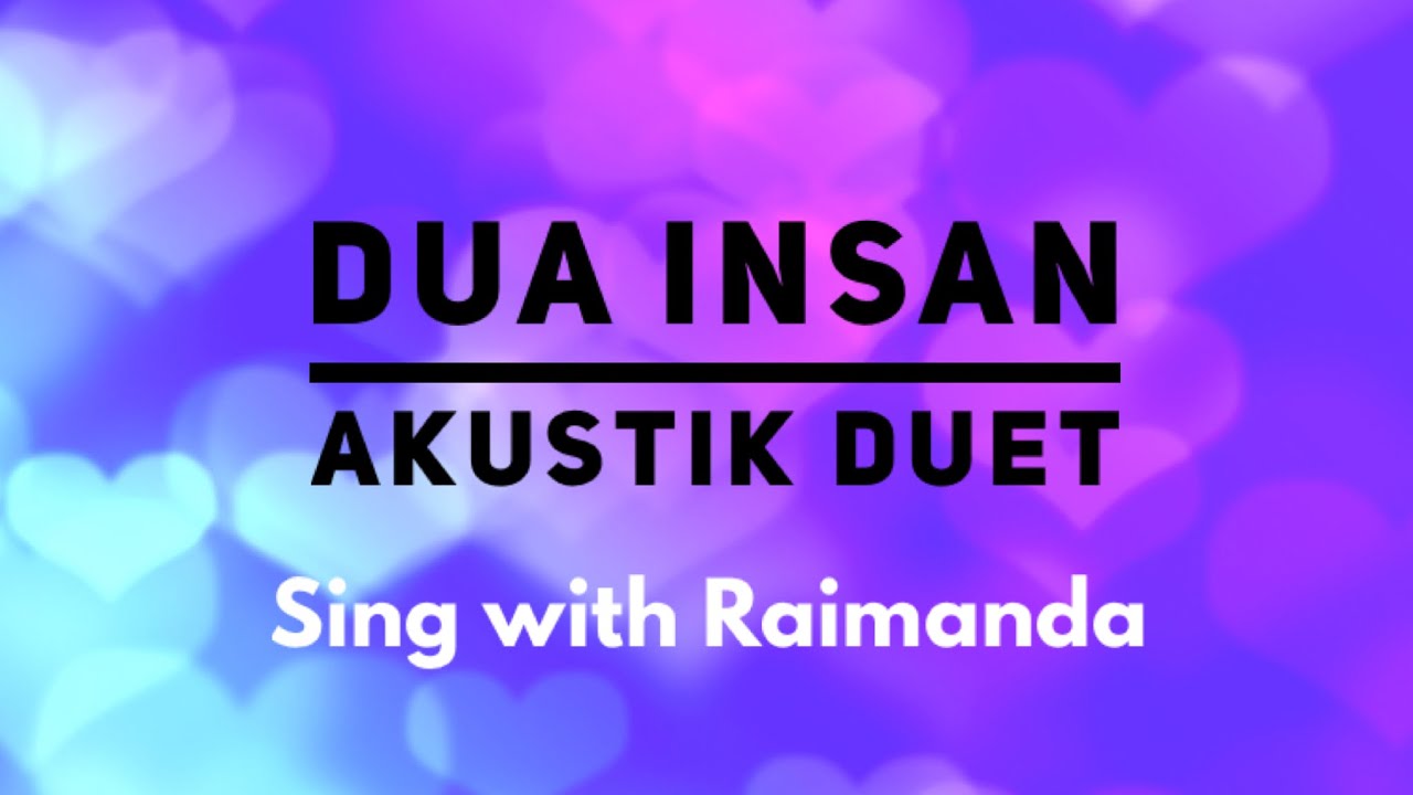 DUA INSAN (karaoke female part akustik guitar)