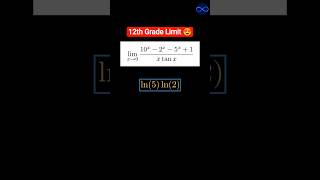 Grade 12th Limit Problem Solved🔥 Exponential and Trigonometry Functions Involved | #limit #calculus