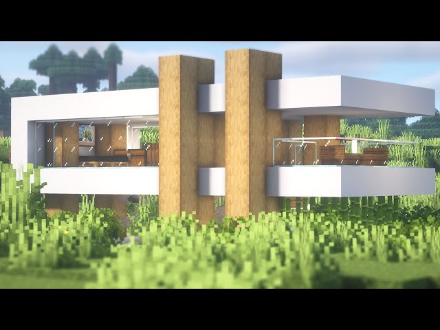 Construindo mansão moderna no Minecraft #casasmodernas #minecraft