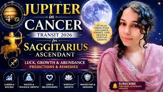 ✨Jupiter in Cancer Transit 2026 for Sagittarius Ascendant♐♋ | Deep Transformation &Hidden Blessings!