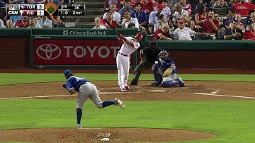 TOR@PHI: Hernandez plates Rupp with single to center