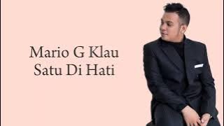 Satu Di Hati - Sule & Nathalie -  Mario G Klau (Cover) - Lirik Cover Video