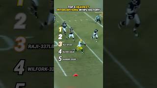 Heaviest Interceptions in NFL History #shorts
