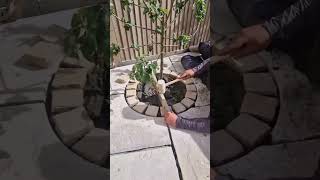 Cutting and cobbling #landscaping Cutting and cobbling #landscaping