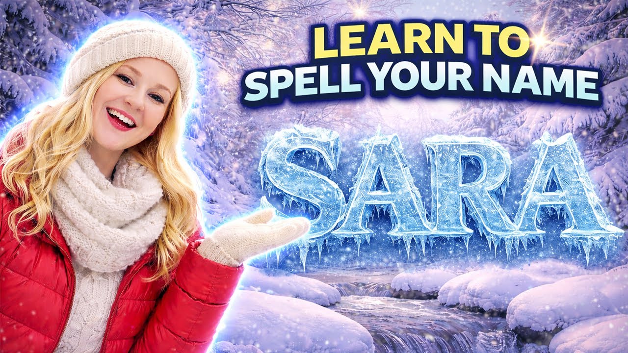 ❄️✨ Learn to Spell Your Name – SARA ✨❄️