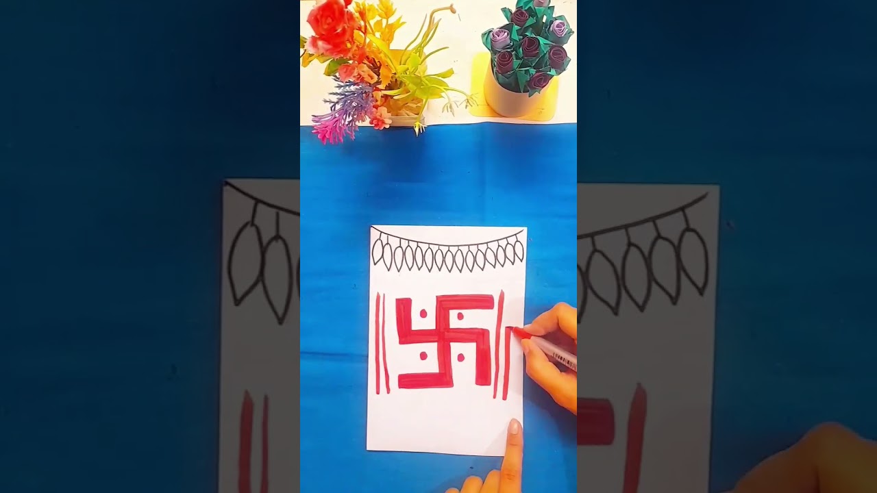 Easy Navratri Card Idea ✨️🙏🏻✨️🙏🏻✨️ 