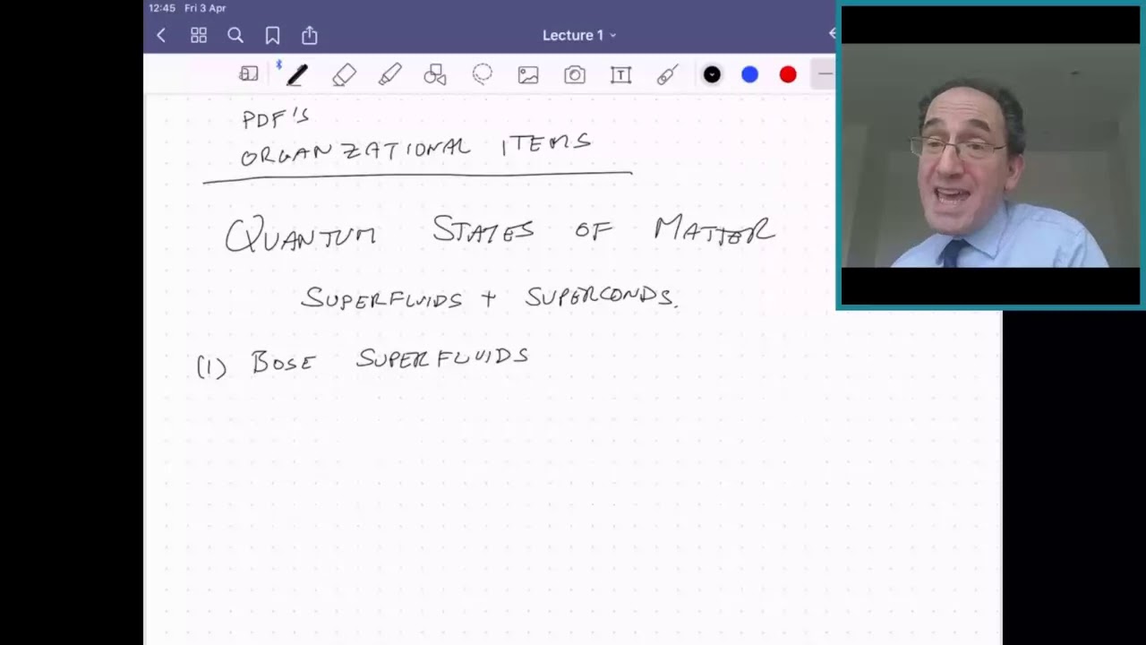 Quantum Matter Lecture 1 - YouTube