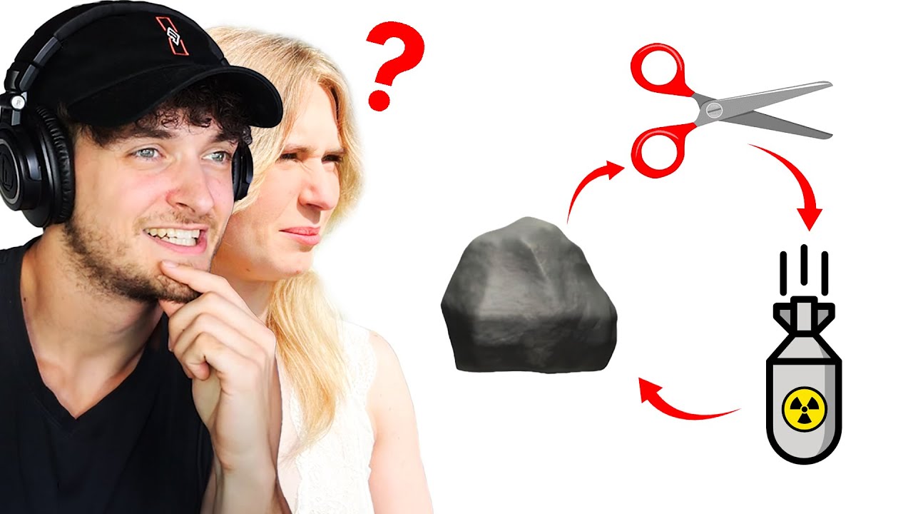 EXTREEM STEEN PAPIER SCHAAR MET VRIENDIN