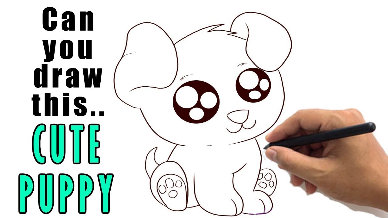 How to Draw a Cocker Spaniel Puppy Dog Easy - YouTube