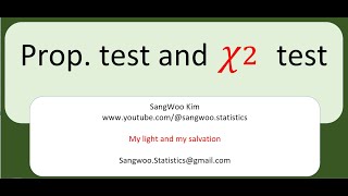 301 Proportion test and chi square test in Excel and R