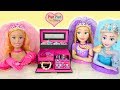 Princess Big Barbie : Jewelry box & Jewelry for Kids Boneka besar Grandes poupées Caixa de jóias