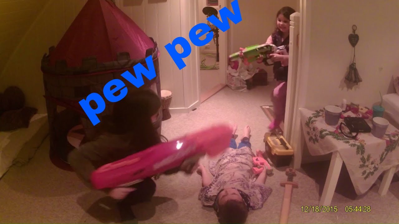 Nerf war shotgun vs gun vs crossbow YouTube