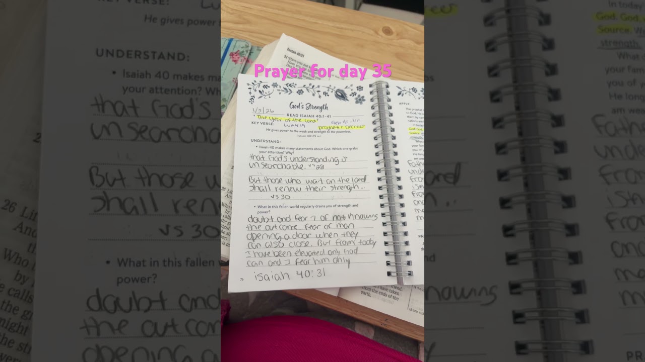 Day 36 God’s Strength 