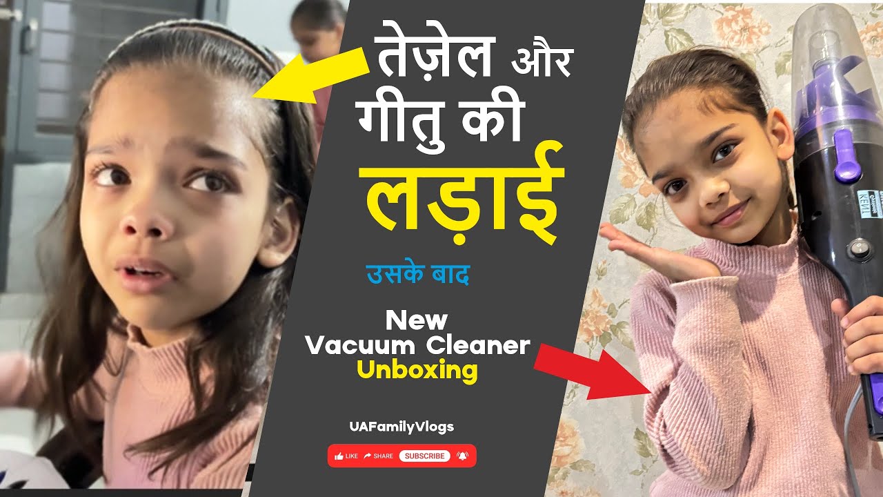 Tezel vs Geetu: Copy ki ladayi 😂 | New Vacuum Cleaner Unboxing 📦