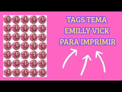 How to make Emily Vick themed tags on your phone for printing #tutorial