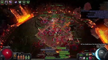 [PoE 2.2] NecroAnimate -- T15 Twin Abyss BossFight [No Sound]