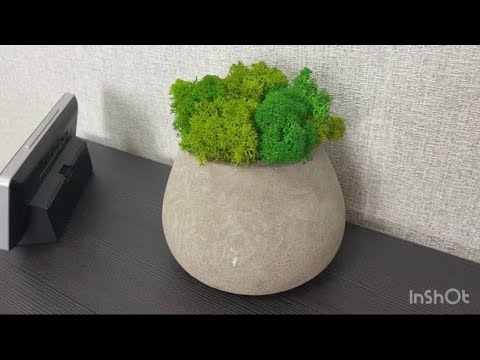 DIY.Кашпо.Своими руками. БЕТОННОЕ
