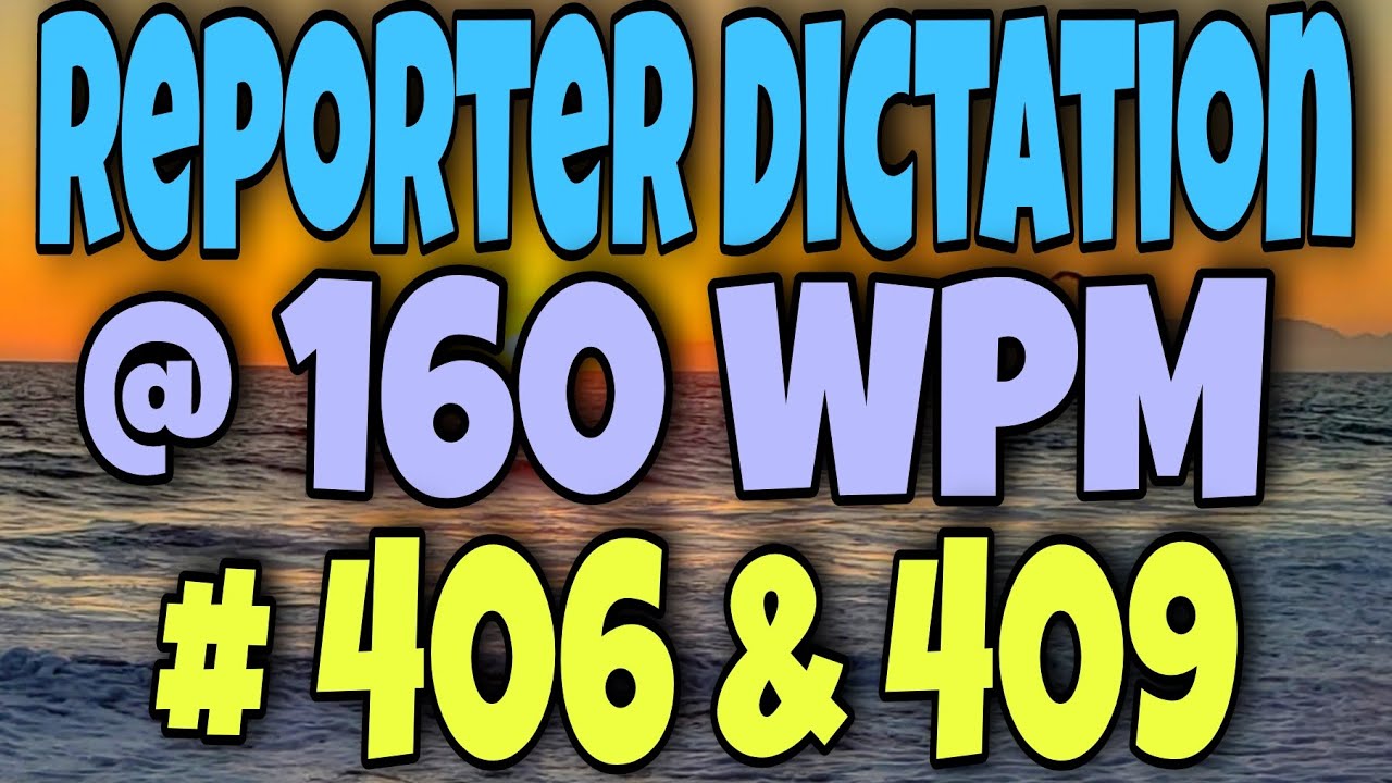 160 wpm shorthand dictation | 160 wpm english dictation | 1600 Words