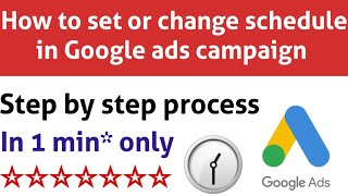 Google Ads Time Schedule Ad Scheduling In Google Ads Google Ads Tutorial 2025 Google Ads 2025