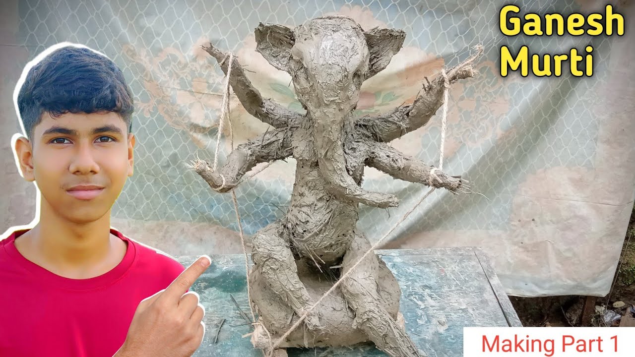 Ganesh Murti Making 💖| Ganesh Murti Kaise Banate Hain Dikhao 🤗