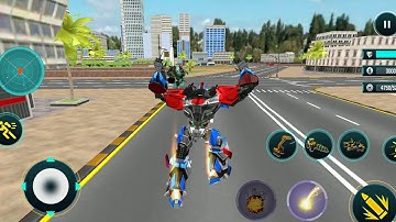 Mechanical Excavator Robot Game Flying Transforme #02 - Android Best Robot Gameplay