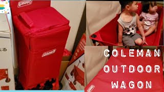 Unboxing Coleman Outdoor Wagon and Table (Red) with Andrei and Lexi!! コールマンアウトドアワゴン| #Coleman #Wagon