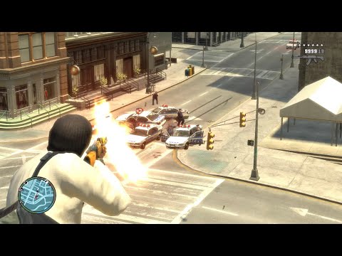 GTA 4 - Police Station Rampage + Six Star Escape - GTA 4 - Police Station Rampage + Six Star Escape