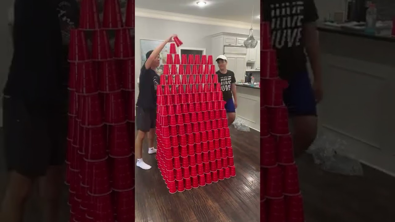 Making the Worlds Tallest Indoor Cup Tower!