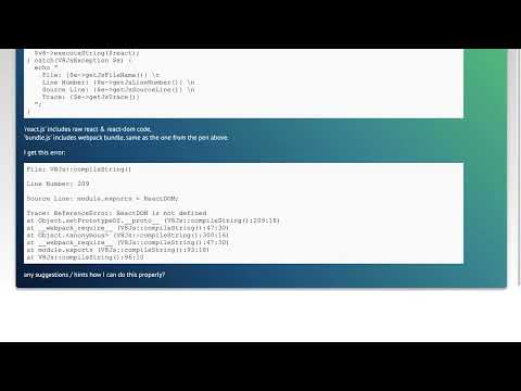 PHP V8Js render react written in typescript