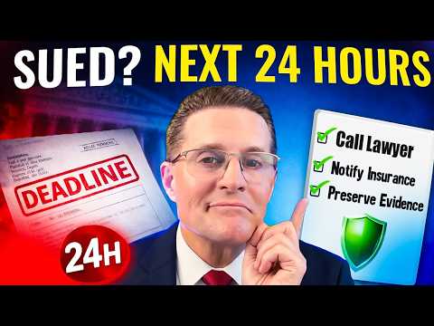 I’m Getting Sued Right Now—do This In The Next 24 Hours (before It Gets Worse)